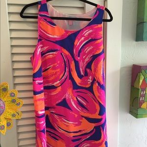 Lilly Pulitzer silk Jackie dress, XL, Plume Bloom
